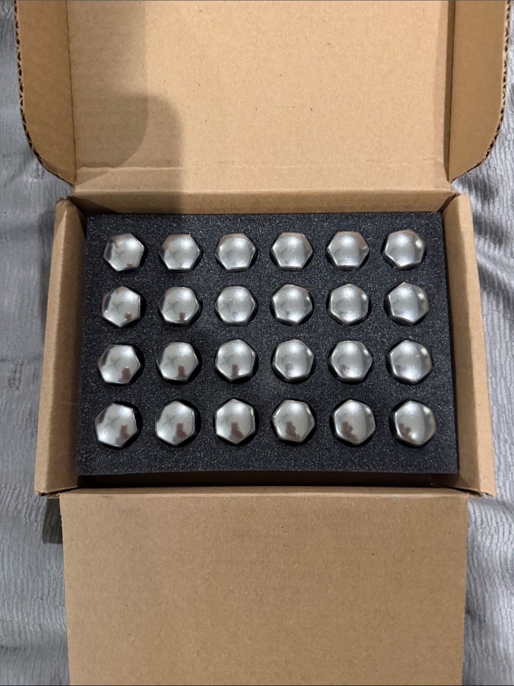 24 Chrome GMC Lug Cap Covers new
